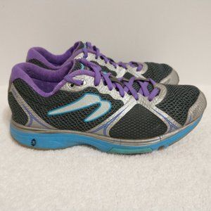 Newton Fate 4 Silver Grey Blue Purple Running Shoes W011618B Women's Size 7